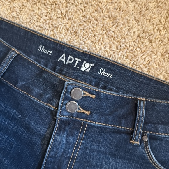 APT. 9 | Women’s Dark Blue Denim Shorts | Size 12 - Picture 2 of 7